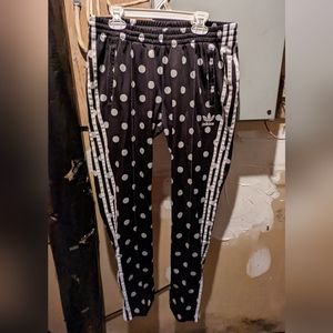 Women's Adidas polkadot pants size medium
